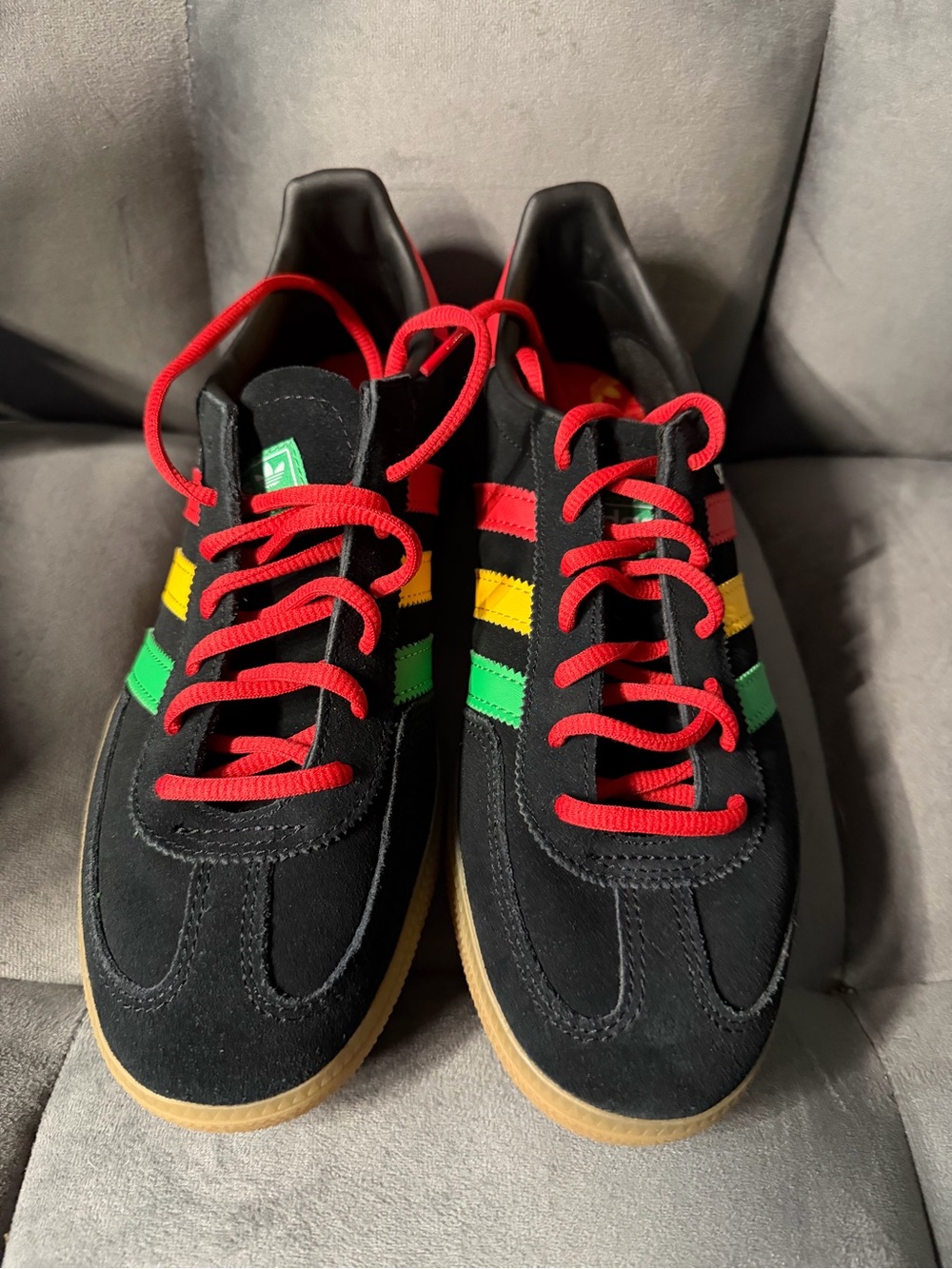 Adidas X Marley Handball Spezial 'Football is Freedom' Men's (HQ9437) Black SZ 8